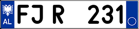 Trailer License Plate